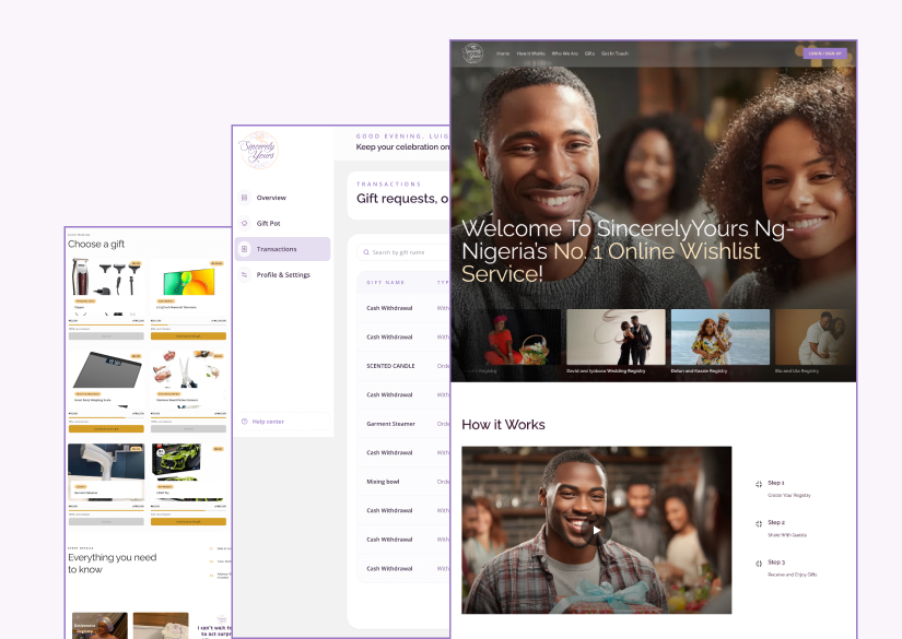 sincerelyyours website thumbnail